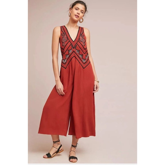 Anthropologie Pants - Anthropologie x Maeve Desert Embroidered Jumpsuit